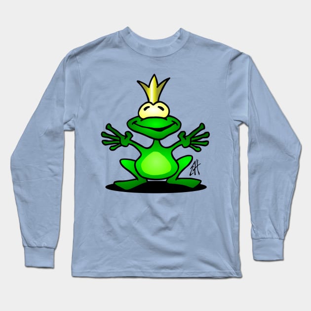Frog prince Long Sleeve T-Shirt by Cardvibes